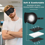 Sleep Mask, Real Natural Pure Silk Eye Masks - Image 3