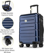 KYME Hardside Expandable Carry On Luggage 22x14x9 Airline Approved 20 Inch - Image 5