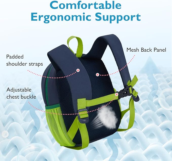 mommore Toddler Backpack for Boys 2-4 Small Cute Dinosaur Backpack - Image 5
