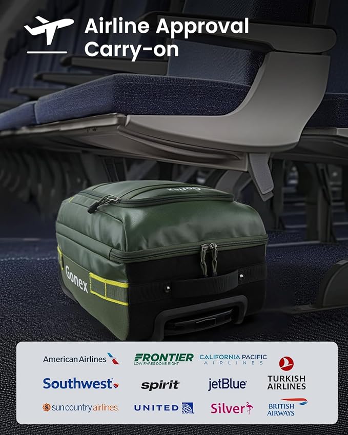 Gonex Waterproof Underseat Carry on Luggage - Image 3