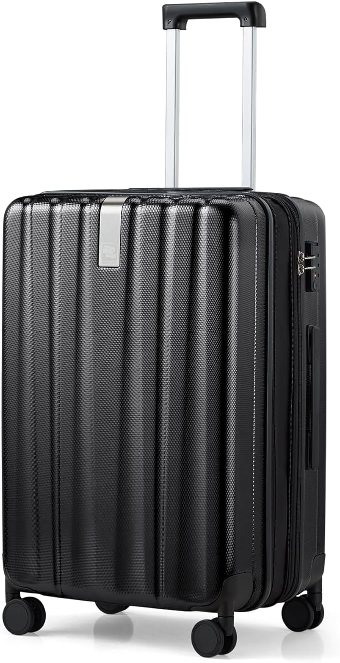 Hanke 24 Inch Expandable Checked Luggage Lightweight PC Hard Shell luggage by Hanke