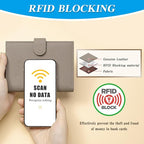 Passport Holder for Travel Women RFID Blocking Genuine Leather Passport Wallet - Image 4