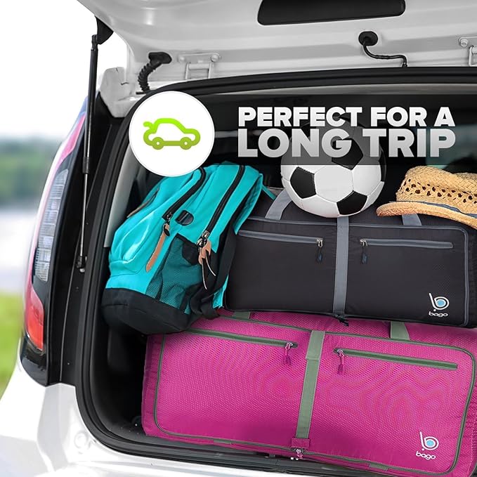 Bago Foldable Duffel Bags for Traveling Women & Men - 40L Sports Packable - Image 8