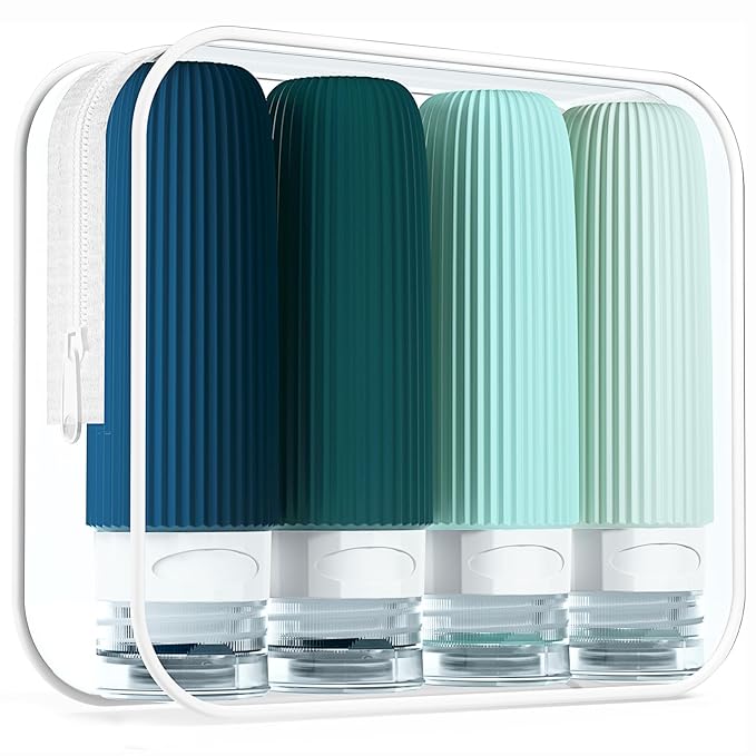 Travel Bottles for Toiletries, Tsa Approved 3oz Portable Travel Bottles by Mrsdry