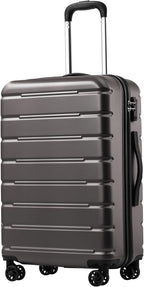 Coolife Luggage Suitcase Carry-on Spinner TSA Lock USB Port Expandable by COOLIFE