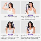 5 in 1 Blow Dryer Brush, Upgrade Hair Dryer Brush Air Curler Air Curling Wrap Styler, Detachable Hot Air Brush Negative Ion Curling Brush Iron, Hair Styling Tools for Drying Curling Straightening
