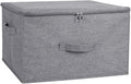 ANMINY Storage Bins with Zipper Lids 36 Qt Lidded Fabric Storage Boxes Baskets by ANMINY