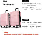 KYME Luggage Sets 2 Piece Hardshell 22"/26" Suitcase - Image 7