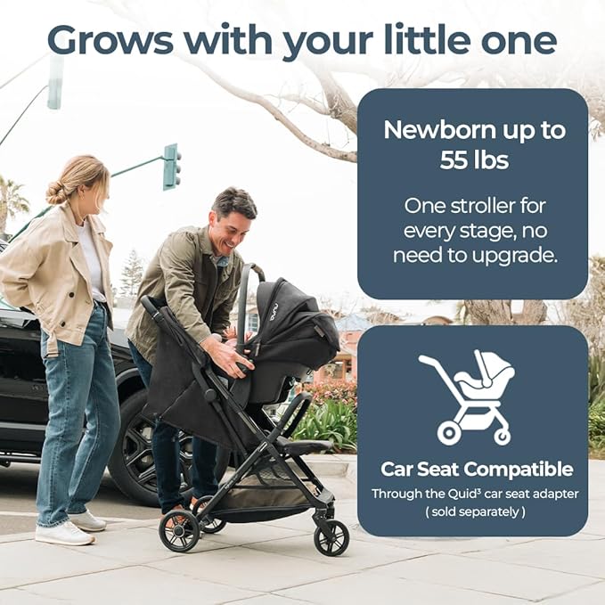 Inglesina Quid³ Stroller, Cosmic Black - Image 2