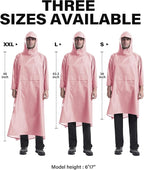 iCreek Hooded Rain Poncho with Pocket Waterproof Lightweight Unisex Raincoat - Image 6