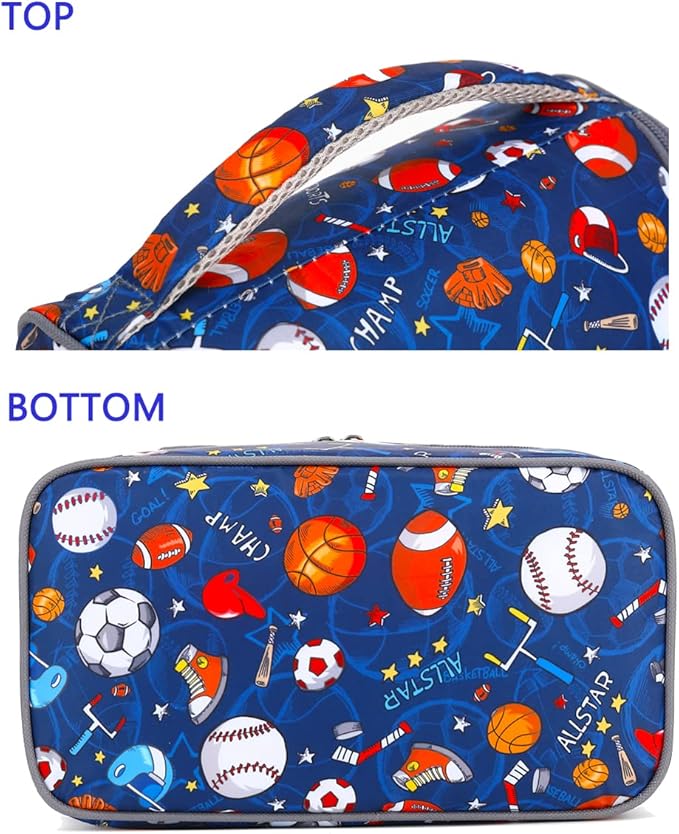 FlowFly Double Decker Cooler Insulated Lunch Bag Large Tote - Image 6