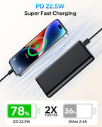 ZZI Portable Charger, 32000mAh 5V/3A Power Bank - Image 3