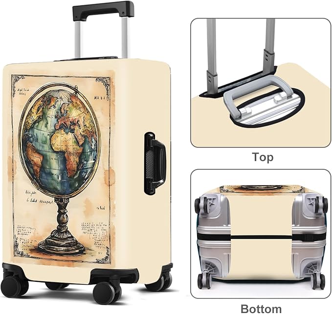 Luggage Cover Washable Suitcase Protector Anti-scratch Suitcase cover Fits - Image 2