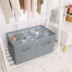 Shoe Organizer for Closet, Foldable Shoe Box - Image 6