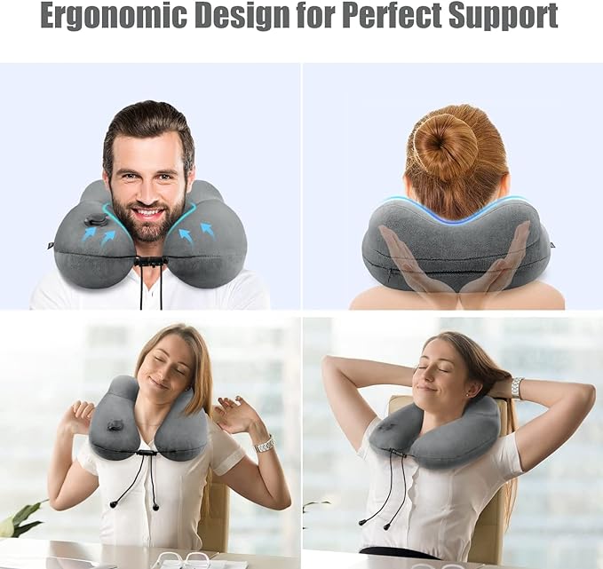 urophylla Inflatable Travel Neck Pillow - Image 2