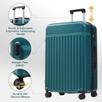 Merax Luggage Sets Front Opening, 2 Piece Hardshell Suitcase - Image 4