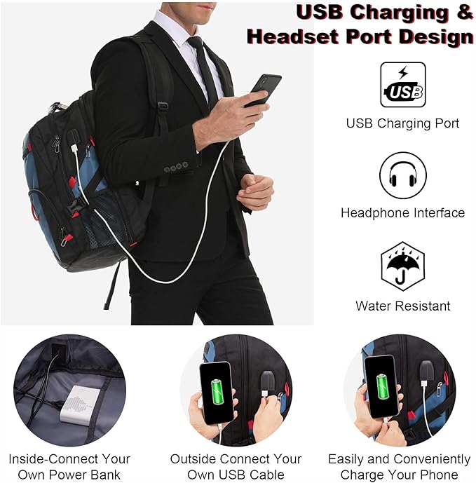 LOVEVOOK Travel Laptop Backpack Waterproof Anti Theft Backpack - Image 5