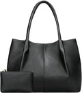 KKXIU Tote Bag for Women Vegan Leather Shoulder Purse Large Capacity Travel Bag by KKXIU