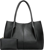 KKXIU Tote Bag for Women Vegan Leather Shoulder Purse Large Capacity Travel Bag by KKXIU