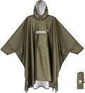 ANYOO Hooded Rain Poncho for Adults Waterproof Lightweight Rain Coat for Men by Anyoo