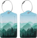 2 Pcs Cute Green Mountain Luggage Tag by Xovweinp