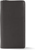 Leatherology Black Onyx Travel Zip Organizer Wallet, Passport Holder, RFID by Leatherology