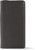 Leatherology Black Onyx Travel Zip Organizer Wallet, Passport Holder, RFID by Leatherology