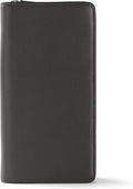 Leatherology RFID Black Onyx Travel Zip Organizer Wallet, Passport Holder by Leatherology