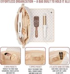 BAREFOOT CARIBOU Hair Tools Travel Bag and Heat Resistant Mat for Flat Irons, Straighteners, Curling Iron, and Haircare Accessories, 2-in-1 design, with Interior Pockets, Portable Organizer