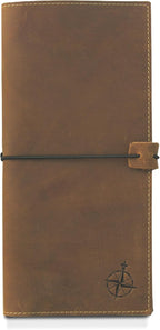 WANDERINGS Genuine Leather Passport Wallet by Wanderings
