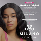 Milano Collection Women’s Gentle No-Tangle Wet & Dry Speed Styling Wide Bristle Wig Brush for Human Hair Wigs, Synthetic Wigs & All Types of Human Hair (Mini)