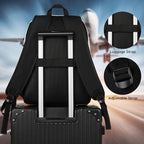 School Backpack, Bookbag Teen Boys and Girls Black Beige - Image 5