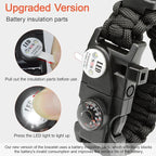 20 in 1 Survival Paracord Bracelet Adjustable Gear Kit - Image 6