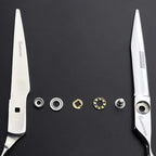 Sharonds 6/7 inch Professional Hair Cutting Scissors Set Hair Cutting Scissors Thinning Teeth Shears Set,Sliver Scissors,Barber,Salon,Hairdressing Scissors Kit,Japanese 440C Scissors (6-inch 2pc)