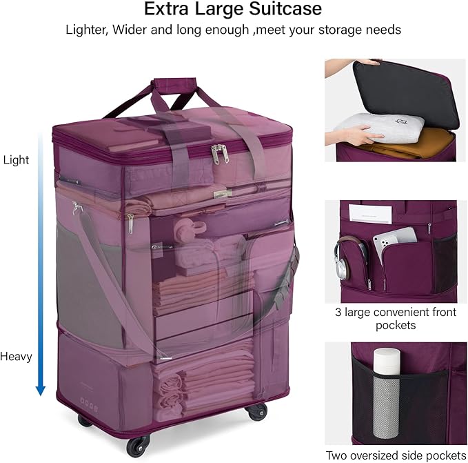 Hanke Expandable Collapsible Luggage - Image 5
