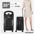 Ride On Luggage with Foldable Seat - Image 2