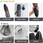 TakeToday Collapsible Water Bottles 32oz, Foldable Travel Water Bottle - Image 2