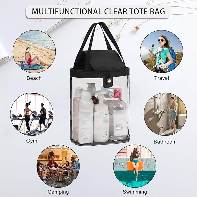 Travel Toiletry Bag, Hanging Clear Toiletry Bag - Image 7