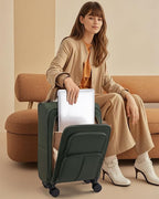 LOVEVOOK Carry On Luggage 22x14x9 Airline Approved, 22 Inch Softside Suitcases - Image 9