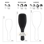 Tangle Teezer Ultimate Detangler Brush for Wet & Dry Hair, Eliminates Knots & Reduces Breakage for Straight to Wavy Hair Types, Liquorice Black