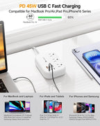 PD45W USB C Travel Power Strip, Cruise Power Strip - Image 2