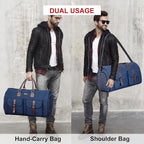 Modoker Garment Convertible Weekender Bag, Carry on Canvas Garment Duffle Bag - Image 9