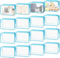 16 Pieces Clear Cosmetic Bags, PVC Clear Pouch by YedsIntu