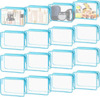 16 Pieces Clear Cosmetic Bags, PVC Clear Pouch by YedsIntu