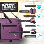 Bago Foldable Duffel Bags for Traveling Women & Men - 60L Medium Packable - Image 3