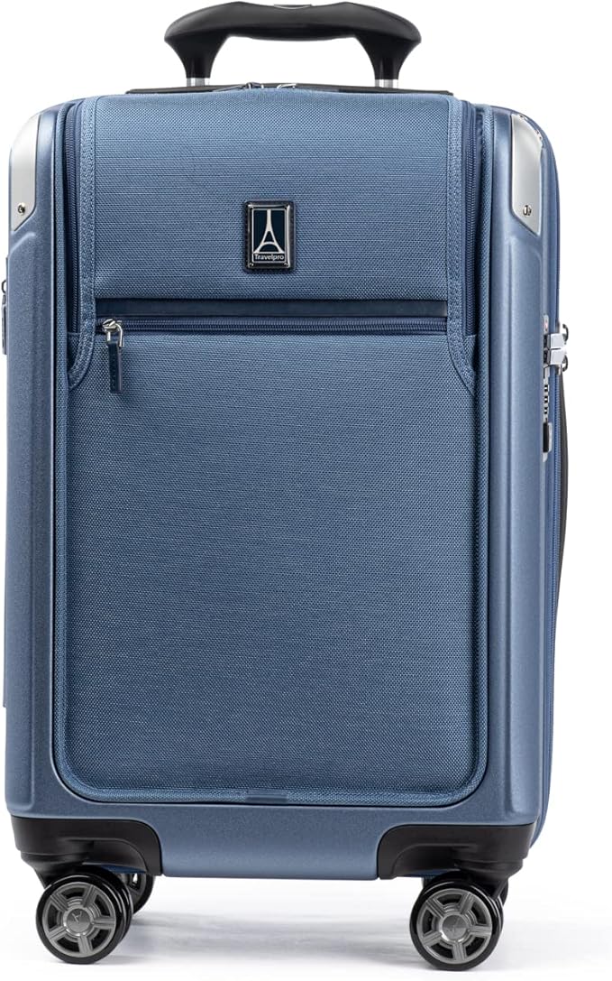 Travelpro Platinum Elite Hardside Expandable Carry on Luggage, 8 Wheel Spinner by Travelpro