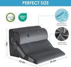 3PCS Bed Wedge Pillow for Headboard, Adjustable Wedge Pillow for Sleep Apnea - Image 3