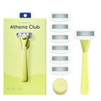 Women's Razor Shave Kit, 1 Matchpoint Razor Handle + 6 Blade Refills by ThePerfectShave