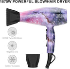 PARWIN PRO BEAUTY Hair Styling Set Valentine Gift - 1875w Professional Hair Dryer - 1 Inch Titanium Curling Iron- 1 Inch Anti-Static Hair Straightener- Negative Ionic Technology - Pack of 3
