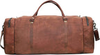 Leather Duffle Bag for Men Luggage Handmade Travel Bag Carry On Luggage - Image 3